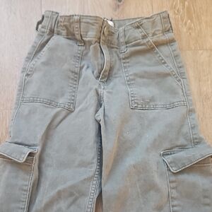 Girls Green Cargo Pants